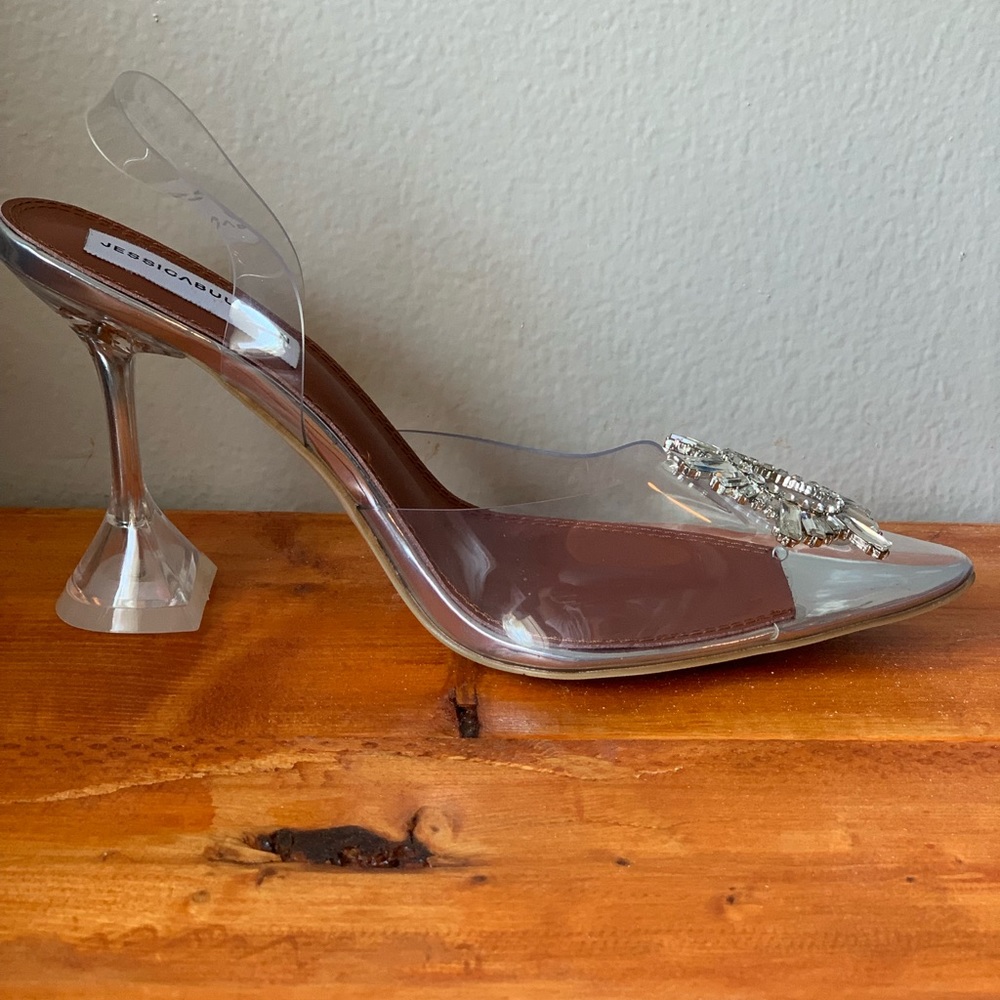 Jessica Buurman Popular clear crystal shoe